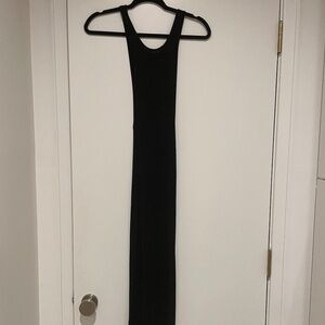 Enza costa midi black fitted dress